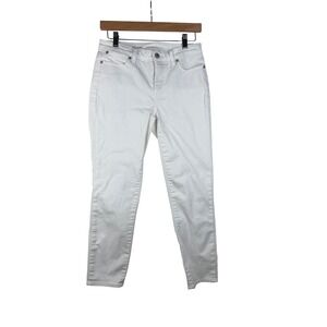 Talbots Flawless Women's Slim‎ Ankle Denim Jeans size 2 White